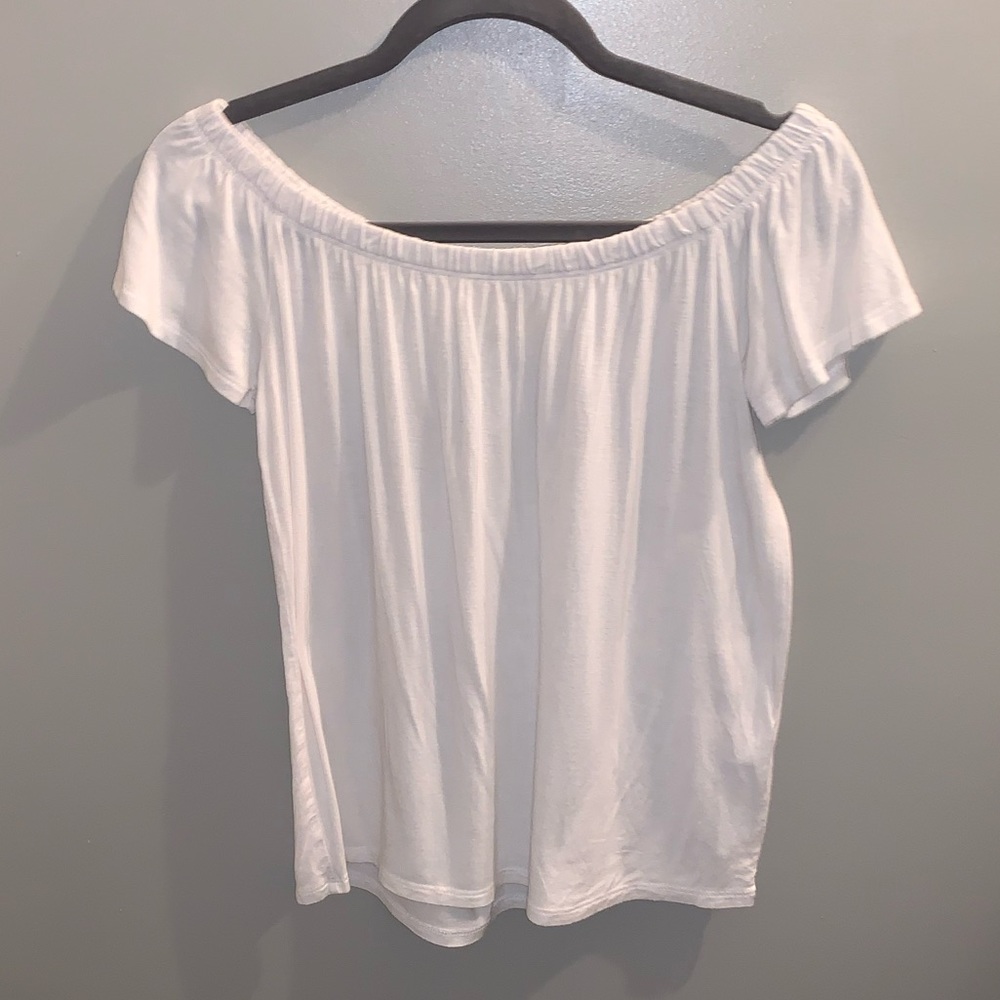 White off the shoulder top